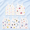 Muslin Knotted Jablas 100% Cotton,  0-3 Month, Pack of 5