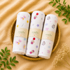 Muslin baby Hooded Towel, 2-layer 100% Cotton, Pack of 3
