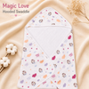 Muslin baby Hooded Towel, 2-layer 100% Cotton, Pack of 1, Magic Love