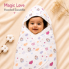 Muslin baby Hooded Towel, 2-layer 100% Cotton, Pack of 2