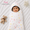 Muslin baby Hooded Towel, 2-layer 100% Cotton, Pack of 2