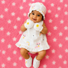 Muslin Newborn Cap,Mitten,Booties set, Double layer 100% Cotton,Pack of 2