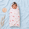 Muslin baby Hooded Towel, 2-layer 100% Cotton, Pack of 2