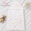Muslin baby Hooded Towel, 2-layer 100% Cotton, Pack of 3