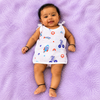 Muslin Knotted Jablas 100% Cotton,  0-3 Month, Pack of 5
